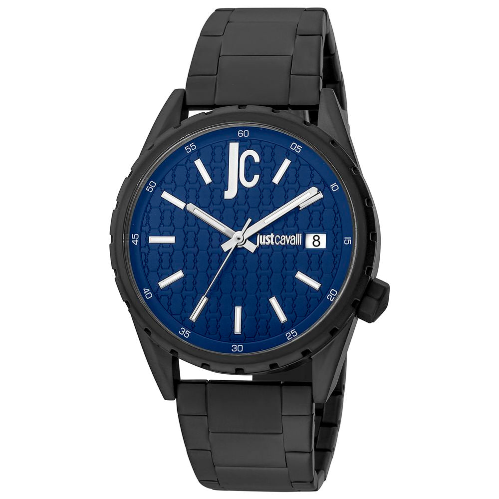 Schwarze Edelstahl-Dresswatch