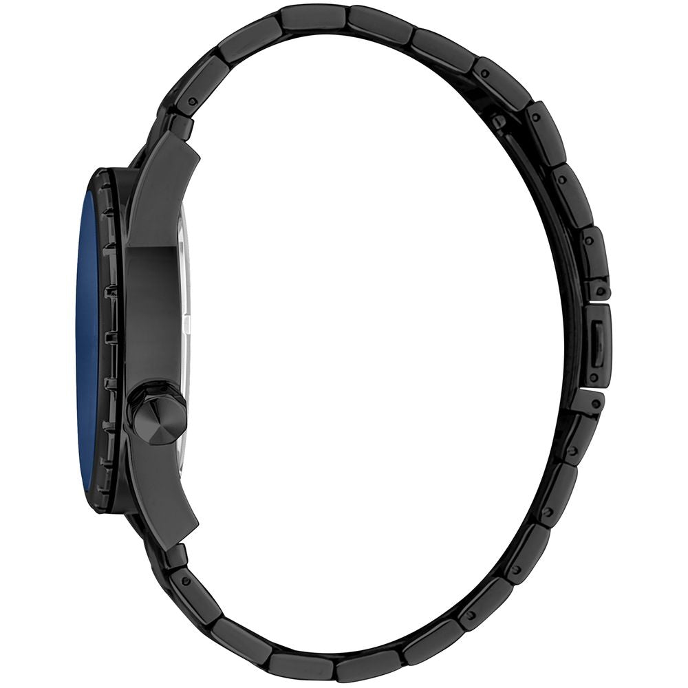 Schwarze Edelstahl-Dresswatch