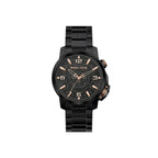 Schwarze Dresswatch aus Edelstahl