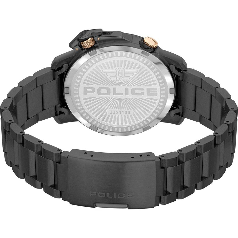 Schwarze Dresswatch aus Edelstahl