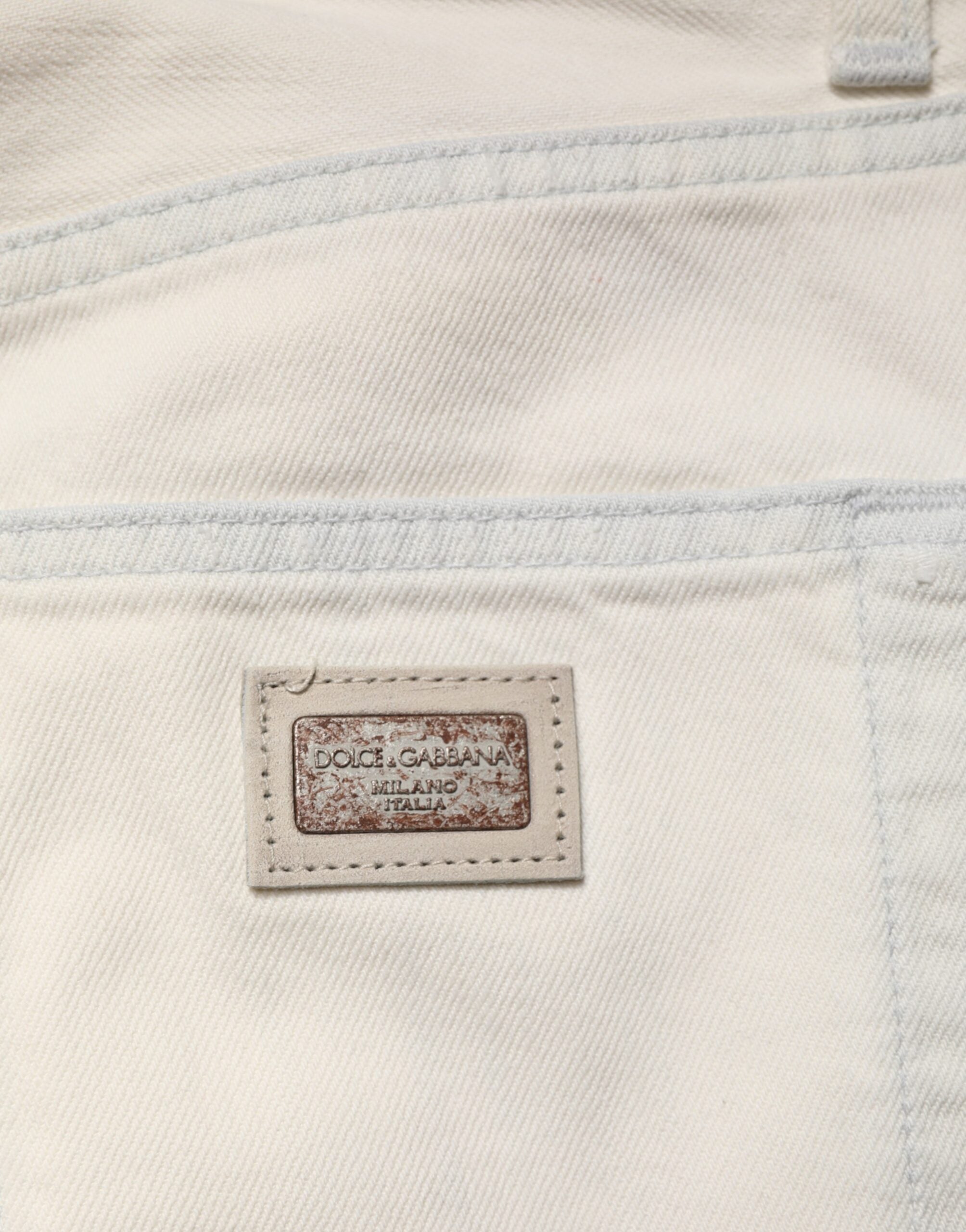 White Cotton Skinny Denim Trouser Men Jeans