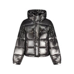 Black Polyester Women Jacket