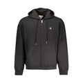 Black Cotton Men's Sweatshirt Hoodie