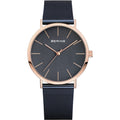 Blue Stainless Steel Dress Watch