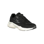 Schwarzer Polyurethan-Sneaker für Herren