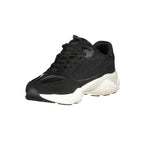 Schwarzer Polyurethan-Sneaker für Herren