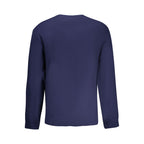 Blauer Baumwollpullover für Herren