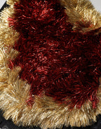 Bustier-Korsett-Oberteil „Schwarzes Goldherz“ aus Lametta