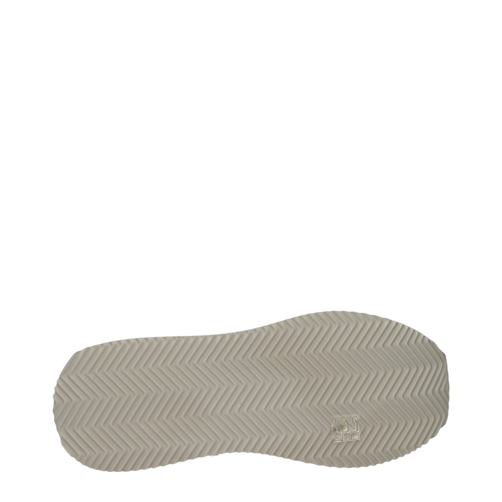 Beige Low-Top-Sneaker aus Stoff
