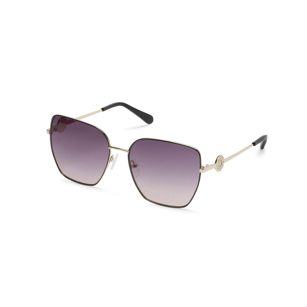 Sonnenbrille mit goldfarbenem Metallgestell