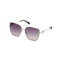 Sonnenbrille mit goldfarbenem Metallgestell