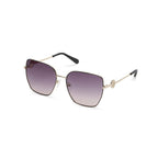 Sonnenbrille mit goldfarbenem Metallgestell