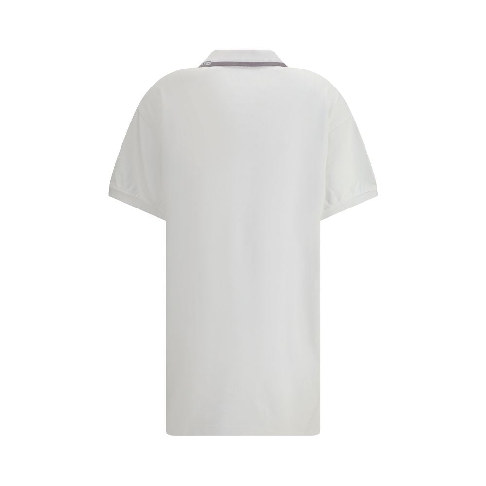 Weißes, lässiges Baumwollkleid