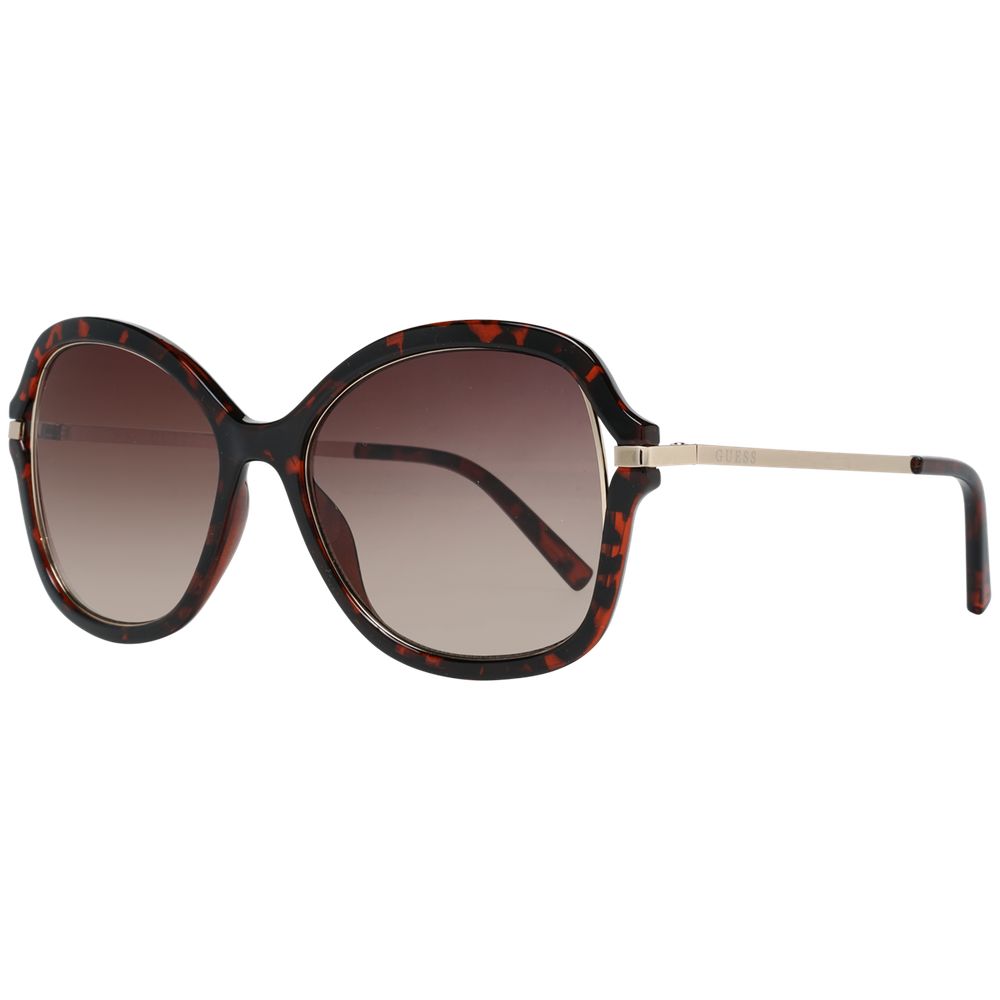 Sonnenbrille aus braunem Metall und Kunststoff