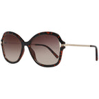 Sonnenbrille aus braunem Metall und Kunststoff