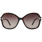 Sonnenbrille aus braunem Metall und Kunststoff