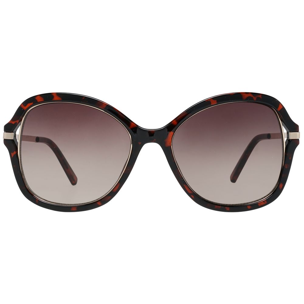 Sonnenbrille aus braunem Metall und Kunststoff