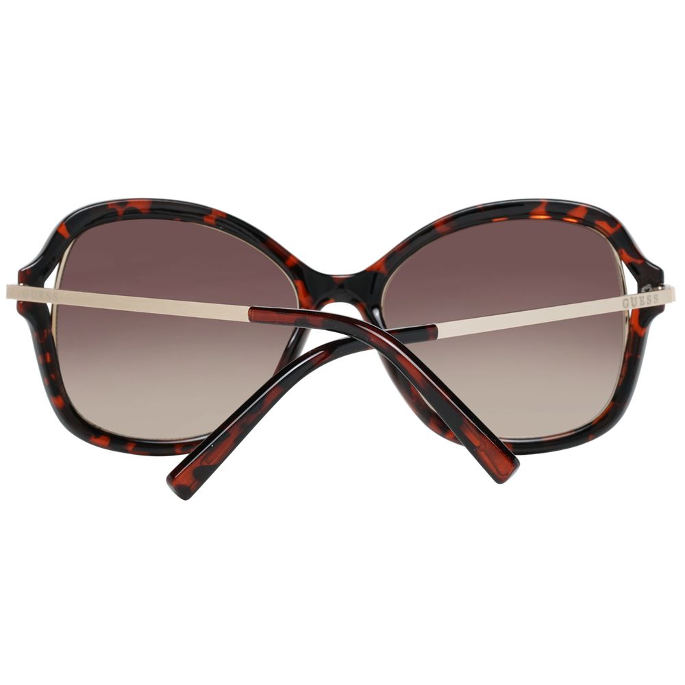 Sonnenbrille aus braunem Metall und Kunststoff