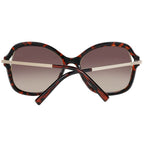 Sonnenbrille aus braunem Metall und Kunststoff
