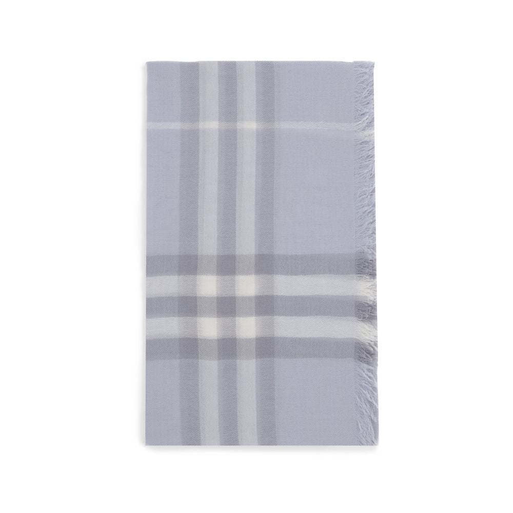 Blauer Wollschal