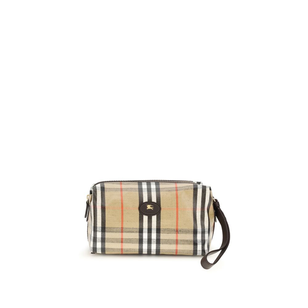 Portafoglio in cotone beige