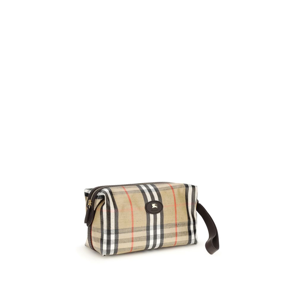 Portafoglio in cotone beige