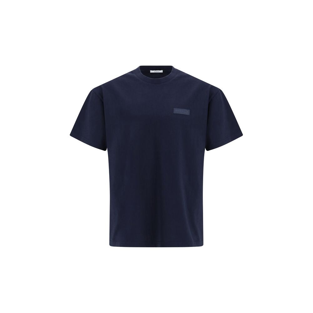 Blaues Baumwoll-T-Shirt