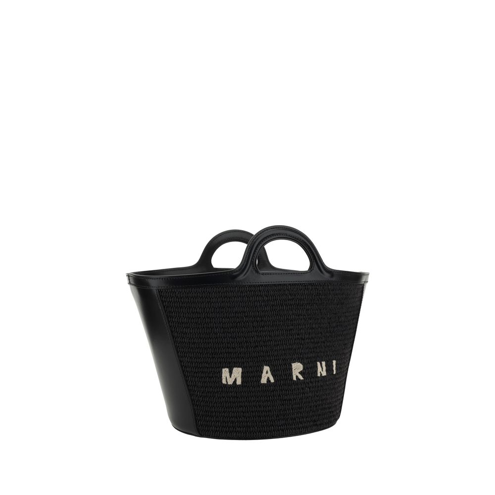 Schultertasche aus schwarzer Baumwolle