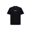 Schwarzes Baumwoll-T-Shirt
