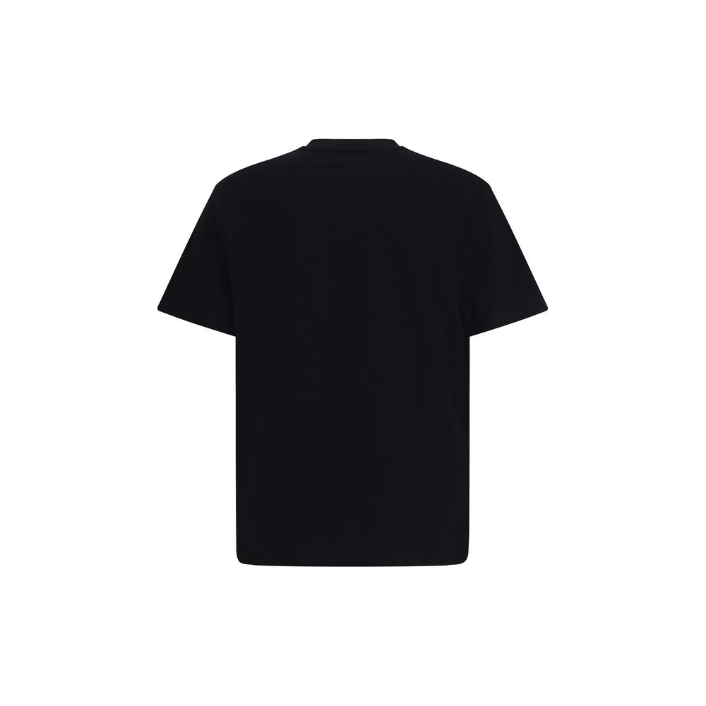 Schwarzes Baumwoll-T-Shirt