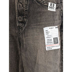 Black Cotton Jeans Denim