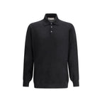 Black Cashmere Polo Shirt