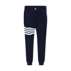 Blaue Freizeithose aus Baumwolle