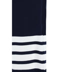 Blaue Freizeithose aus Baumwolle