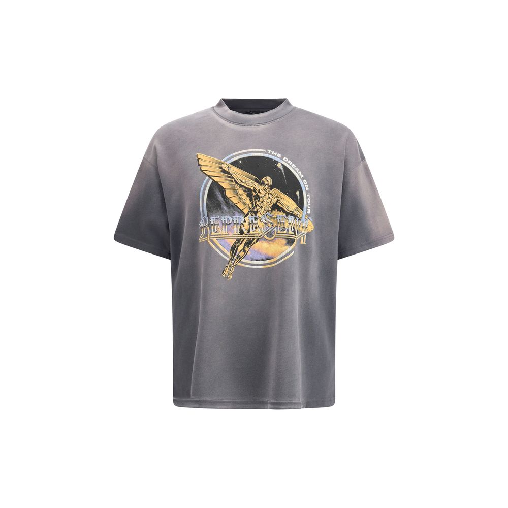 Graues Baumwoll-T-Shirt