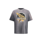 Graues Baumwoll-T-Shirt