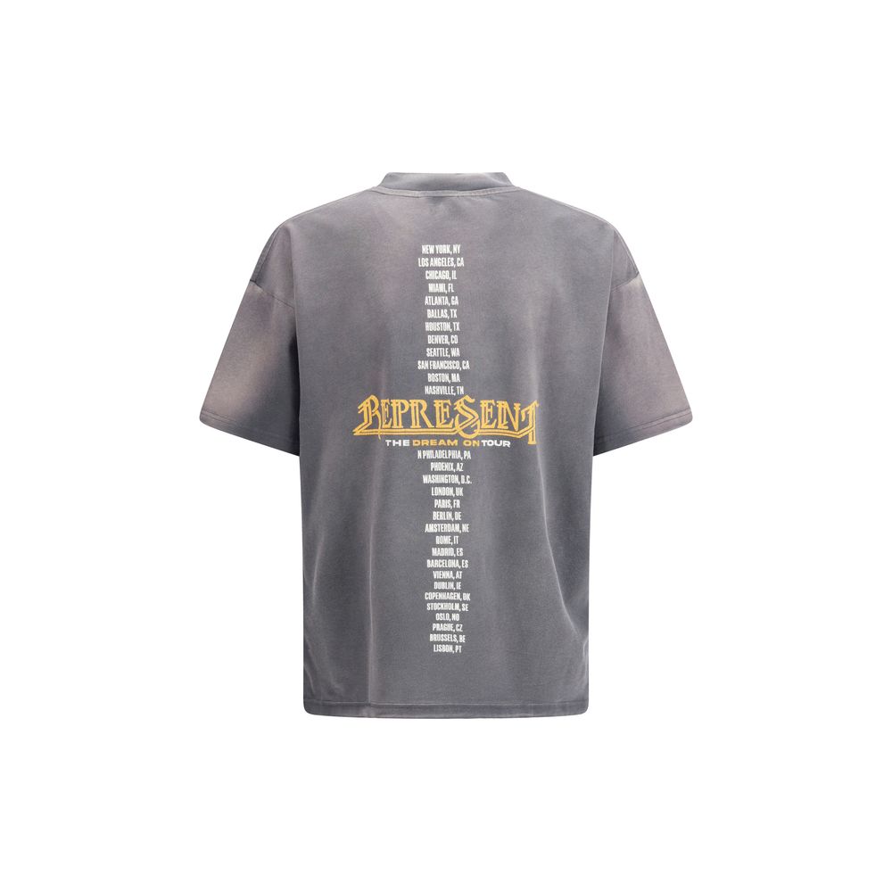 Graues Baumwoll-T-Shirt
