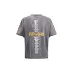 Graues Baumwoll-T-Shirt