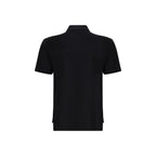 Black Cotton Polo Shirt
