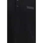 Black Cotton Polo Shirt