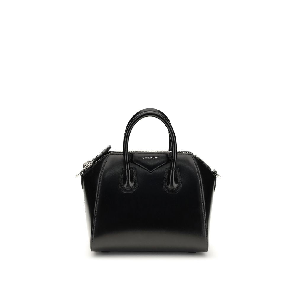 Handtasche aus schwarzem Kalbsleder Bos Taurus
