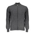 Grey Wool Men Cardigan