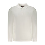 White Cotton Men Polo Shirt