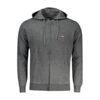 Grigio Poliammide Men's Cardigan