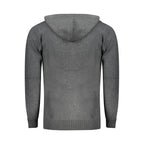 Grigio Poliammide Men's Cardigan