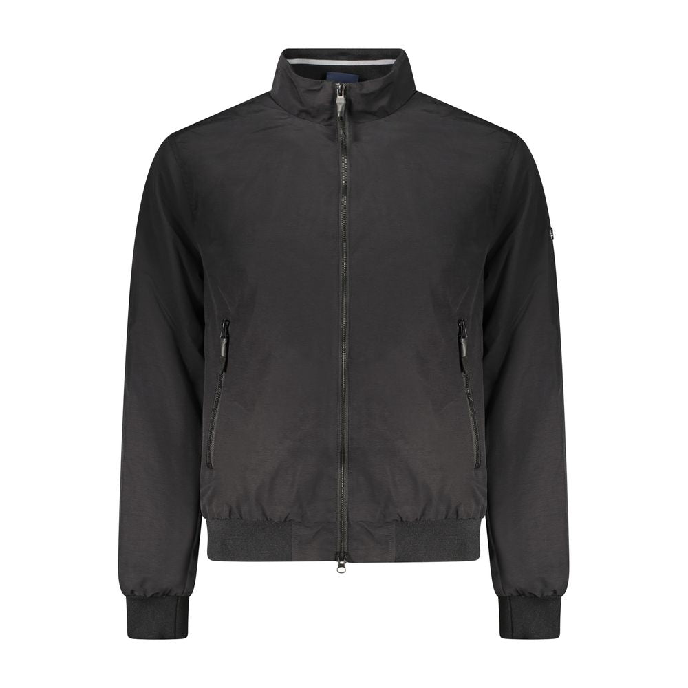 Schwarze Herrenjacke aus Baumwolle