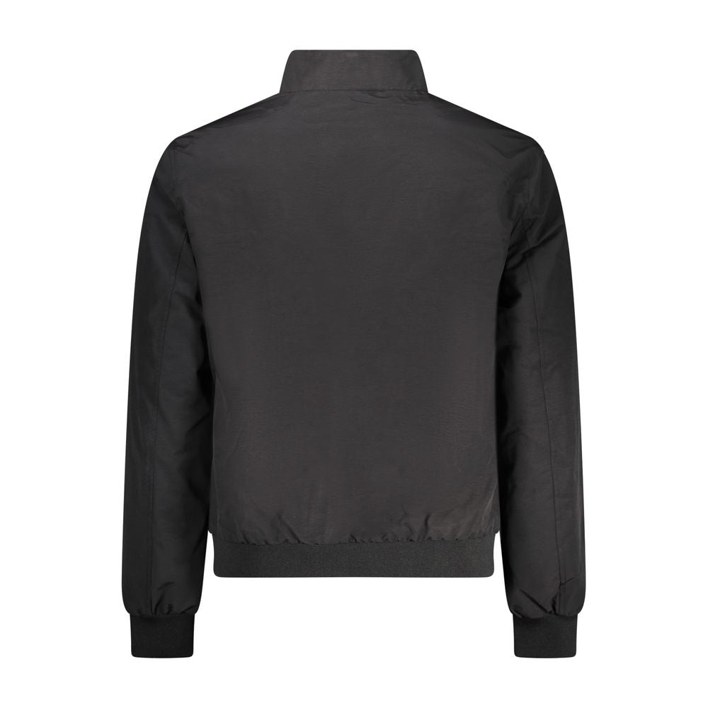 Schwarze Herrenjacke aus Baumwolle