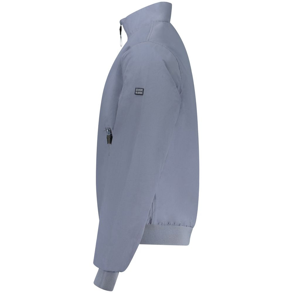 Blaue Baumwoll-Herrenjacke