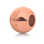 Brosche aus Roségold und Silber