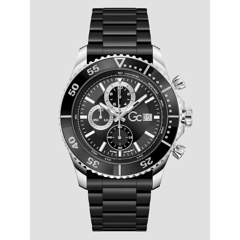 Orologio elegante in ceramica nera